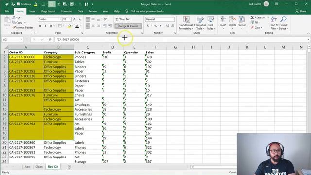 Cleaning Merged Cells in Excel for Tableau | Merged Cells Secret Technique смотреть онлайн