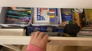 Организация моего рабочего места, хранение канцелярии, раскрасок и блокнотов ?