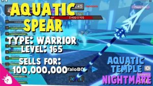 All NEW Weapons In Aquatic Temple | Dungeon Quest Update (ROBLOX)