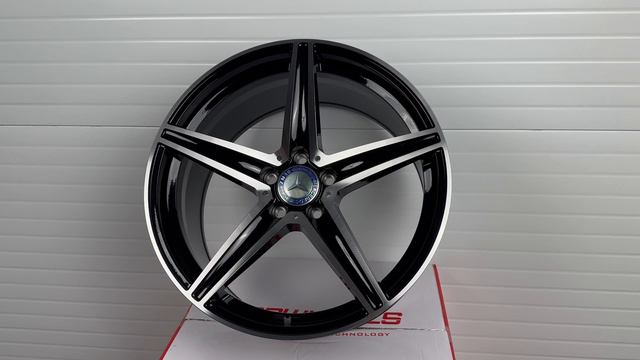 Диски SRL DQ027 19 9.5J 5X112 66.6 вес 9,4kg Black Machined Face