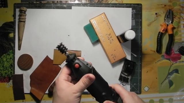 Инструмент для обработки уреза кожи. Как обработать урез кожи? Tools for processing the skin