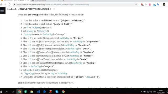 Типы данных EcmaScript. Символы / Symbol.toPrimitive , Symbol.toStringTag , Symbol.unscopables смотреть онлайн