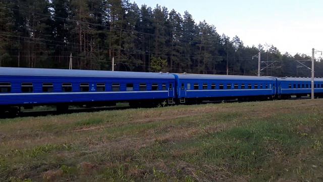 Тепловоз ТЭП70БС-206 с п. №622 Минск - Гомель смотреть онлайн