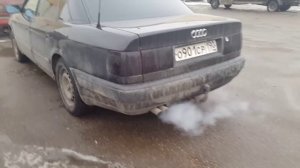 Вода из выхлопной трубы AUDI 100 C4