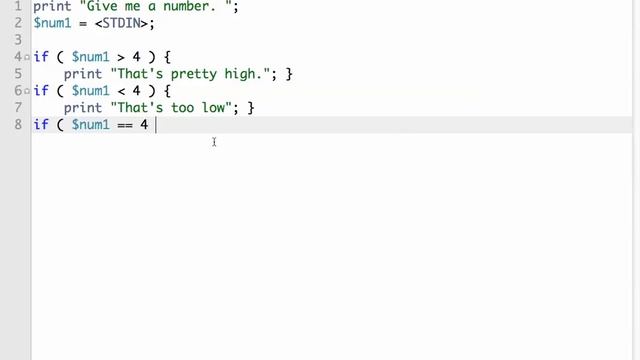 BYUH CIS 101 If-Else Numeric Comparison in Perl смотреть онлайн