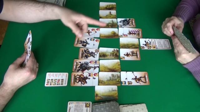 Баталия - играем в настольную игру. Battle Line смотреть онлайн