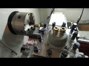Идеальная обработка БРОНЗОВОЙ детали на ЧПУ токарном станке.