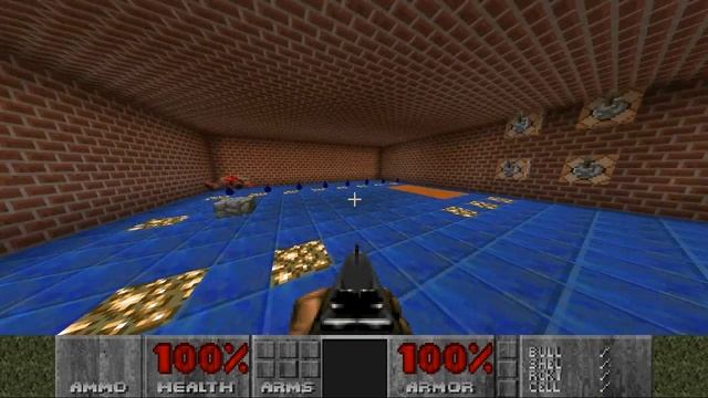 [Minecraft] Doom Test 1 [HUD, Weapons, Health, Armor] смотреть онлайн