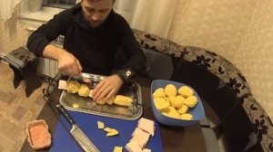 Секретный рецепт приготовления картошки с салом и шашлыка в тандыре.