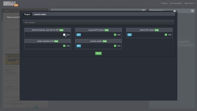 App Cubes V.1 laravel  blog example