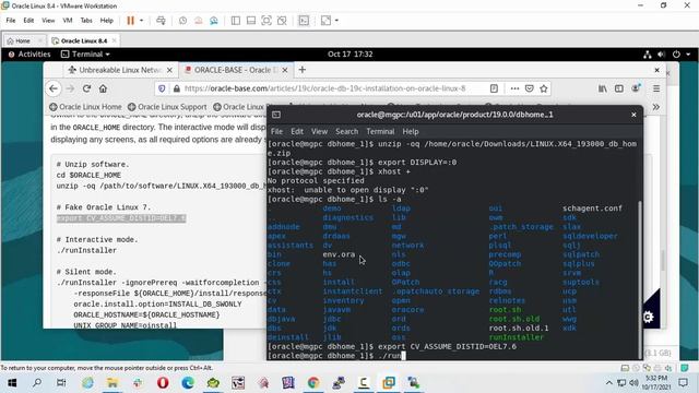 How to Install Oracle Database 19c on Oracle Linux 8 step by step