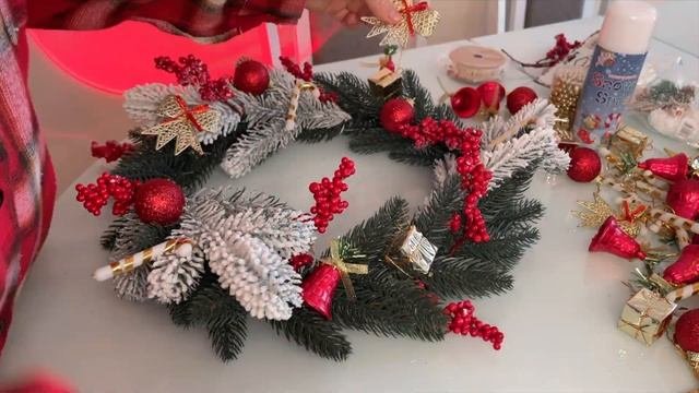 МАСТЕР КЛАСС НОВОГОДНИЙ ВЕНОК?|Создаем декор как в Pinterest ??