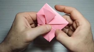 ? Оригами валентинка сердечко - Как сделать сердечко валентинку из бумаги. Поделки из бумаги