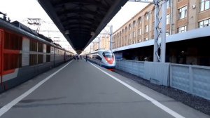 отправление поезда эвс2 01 сапсан Санкт-Петербург-Москва с московского вокзала