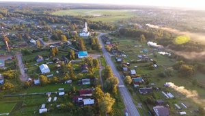 Полёт над селом Середниково. Шатурский район.