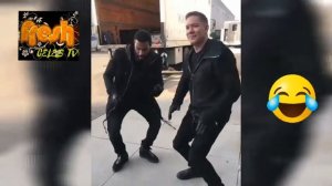 Omari Hardwick & Joseph Sikora dancing to "This is America" 2019 check it out