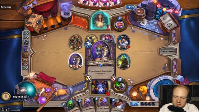 HEARTHSTONE - One Night In Karazhan - Week 2 - The Opera - Third Wing - Warlock Class Challenge! смотреть онлайн