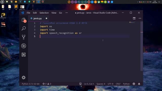 Голосовой ассистент на ? Python | Урок как сделать?