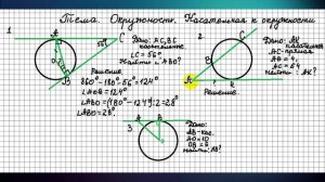 Окружность. Касательная к окружности