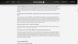 Total War: Rome 2 - Empire Divided Announcement & Campaign Information +