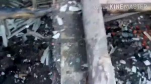 Ходим по заброшке. Где был пожар.