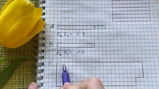 Измерение площади меркой Е в десятичной системе счисления. 2 класс, Д.Б.Эльконин В.В.Давыдов .