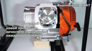 Замена прокладки головки цилиндра на генераторе бензиновом