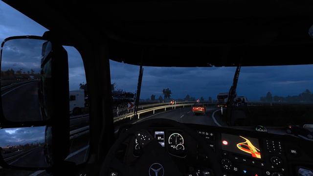 Euro Truck Simulator 2 Mercedes Actros RU76RU смотреть онлайн