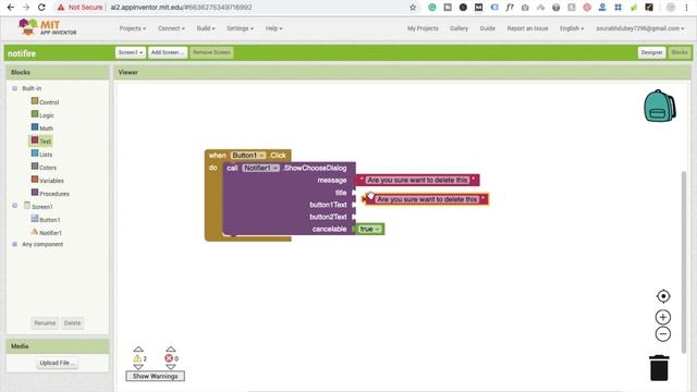 Create a simple App using  Notifier in MIT App Inventor | Tutorial #6