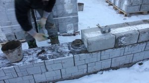 Кладка теплоблока