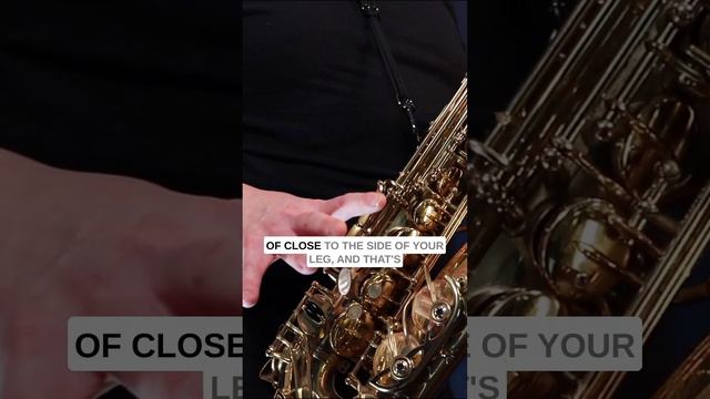 How To Hold The Sax When Playing C Sharp