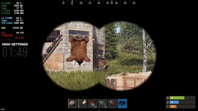 RX 6600 + i3 12100f Destroyed by RUST! смотреть онлайн