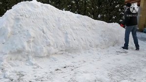 Как сделать горку из снега