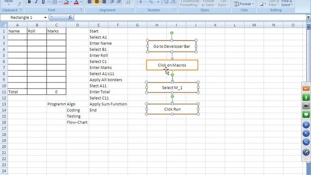 3. Algorithm In Excel VBA Macros Programming