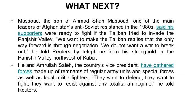 'Hundreds of fighters' heading to resistance stronghold Panjshir Valley: Taliban | CA 2021 смотреть онлайн