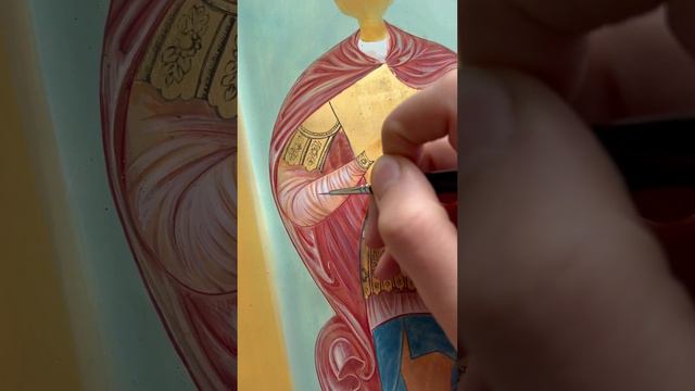 Мерная икона | Святой Дмитрий | этапы #православие #иконопись смотреть онлайн