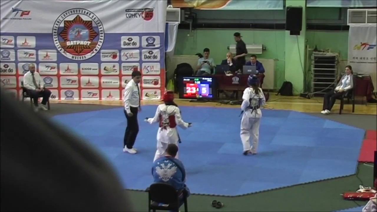 Taekwondo WTF. Соревнования "Патриот 2017. Юниорки. 1/4 финала. ж-59. Ваниева-Цой.