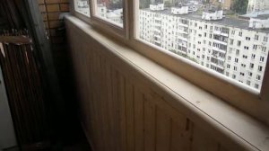 Остекление балконов деревянными рамами