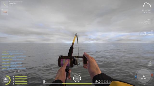 Русская рыбалка 4 Фарм на норвежском море Меч рыба Акула смотреть онлайн