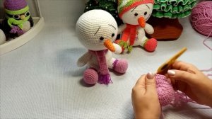 Снеговик  2 часть (подробный мастер класс)