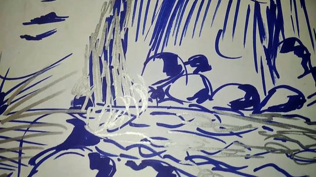 Набросок маркером, вдохновение из 62- го сонета У. Шекспира . смотреть онлайн