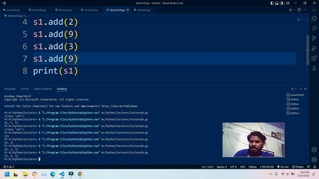 10-Set in Python in English | Python Tutorials For Absolute Beginners In English