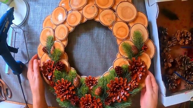 Рождественский венок/Christmas wreath. смотреть онлайн