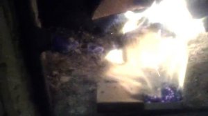 Первый опыт изготовления черного пороха,