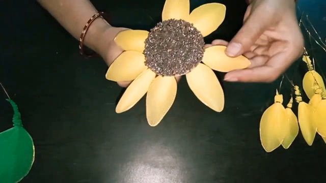 DIY - Sunflower making using stocking cloth - Art & Craft