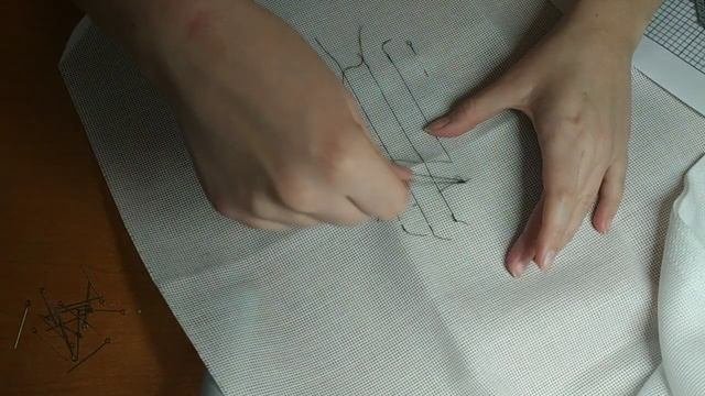 Как сделать разметку на канве для вышивки крестом. 1 часть