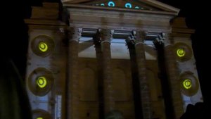 3D видео проекции на здании