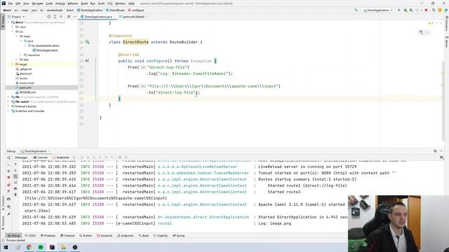 Spring Boot + Apache Camel #04: Direct смотреть онлайн