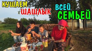 ПЕРВЫЙ РАЗ ЖАРИТ ШАШЛЫКИ / КУШАЕМ ШАШЛЫКИ НА ПРИРОДЕ