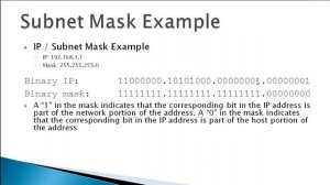 IP Address & Subnet Mask Basics